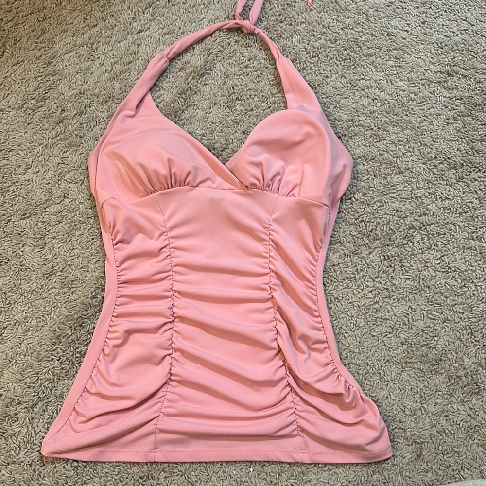 Pink Halter top w/ synching